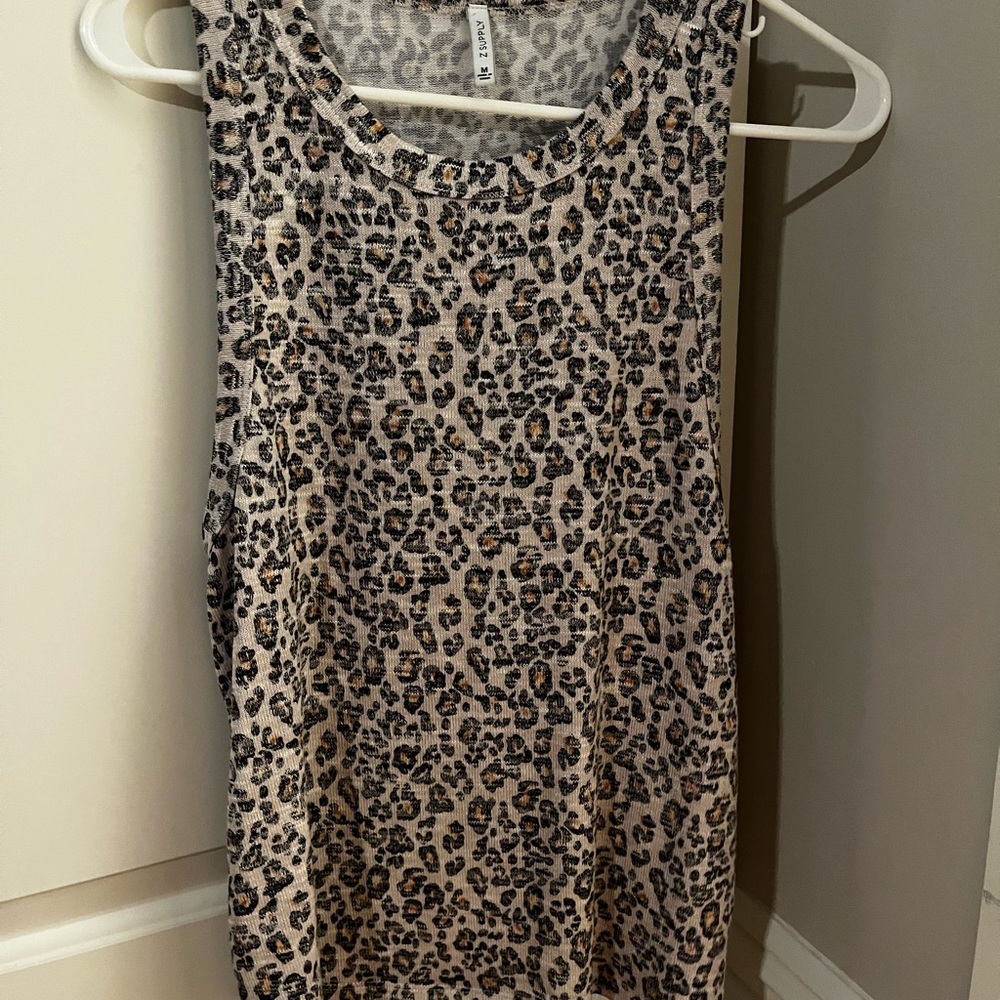 ZSupply New without tags. Leopard knit tank size M